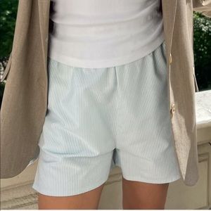 Djerf Breezy Shorts Green Stripe